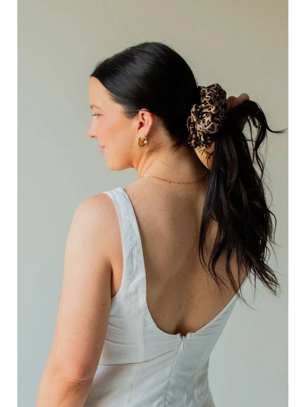Spotted Cheetah Jumbo Scrunchie